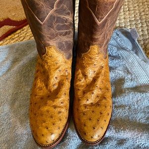 Hot! Justin Ostrich Boots! 11.5D
